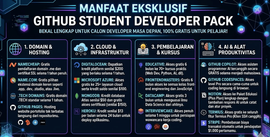 Akun Github Student Developer Pack | Github Copilot Rp. 150.000 2