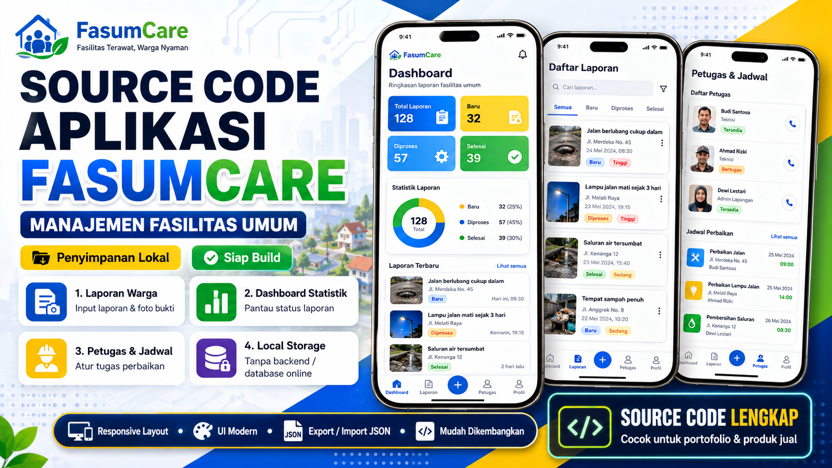 FasumCare – Aplikasi Manajemen & Pelaporan Fasilitas Umum